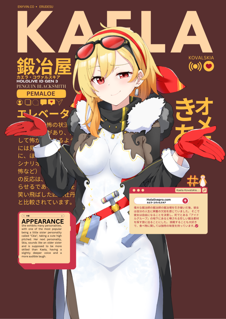 Poster HOLOLIVE – Kaela Kovalskia